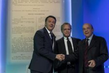 Matteo Renzi si confronta con il Prof. Gustavo Zagrebelsky