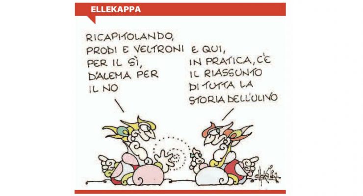 La storia de L’Ulivo di Ellekappa